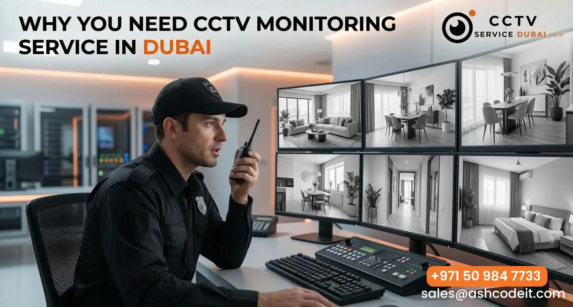CCTV monitoring service in Dubai Featured Image