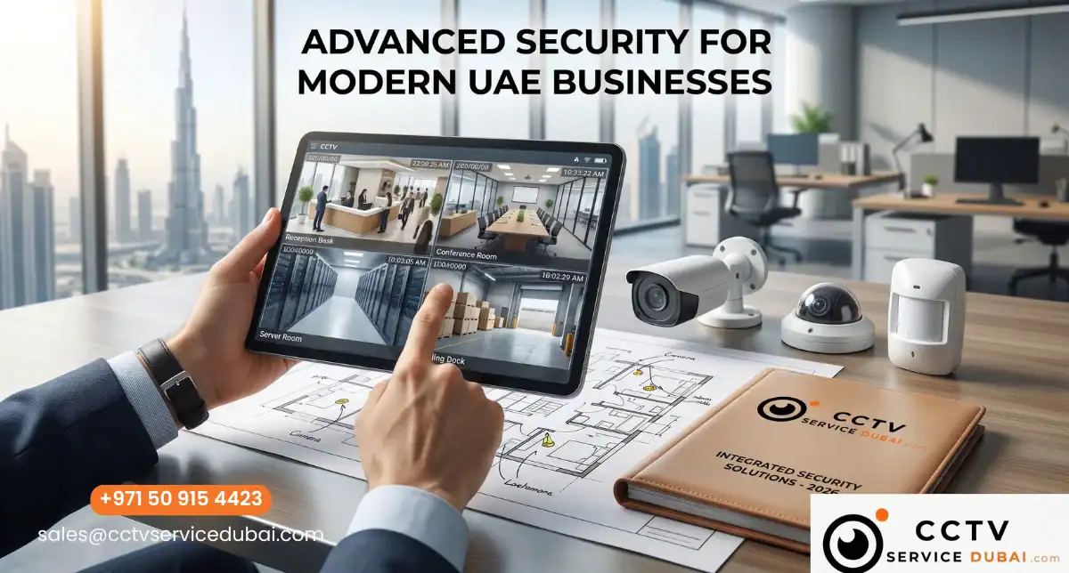 High-Quality CCTV Camera System for a Business in UAE