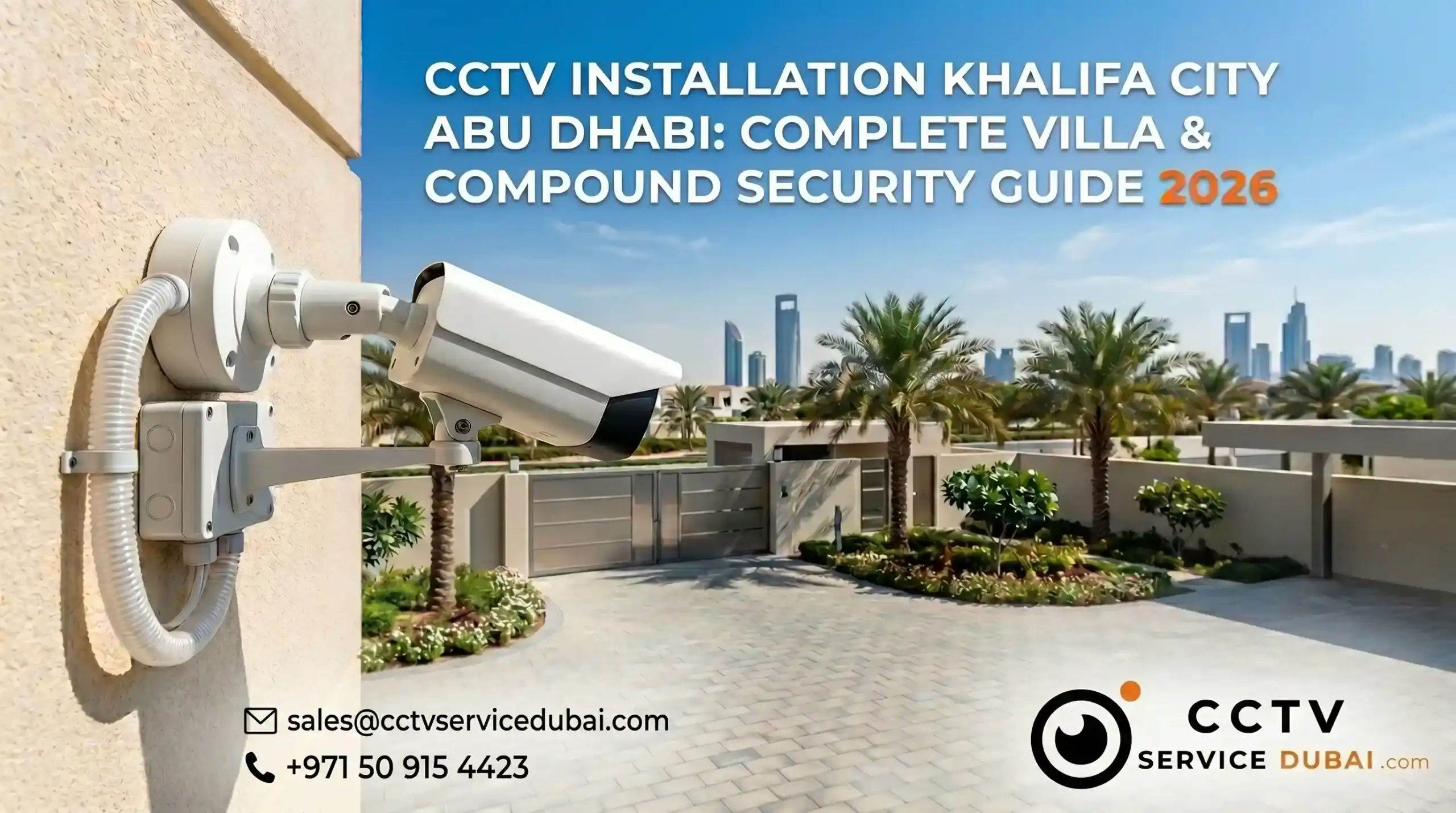 CCTV Installation Khalifa City Abu Dhabi - Featured Image