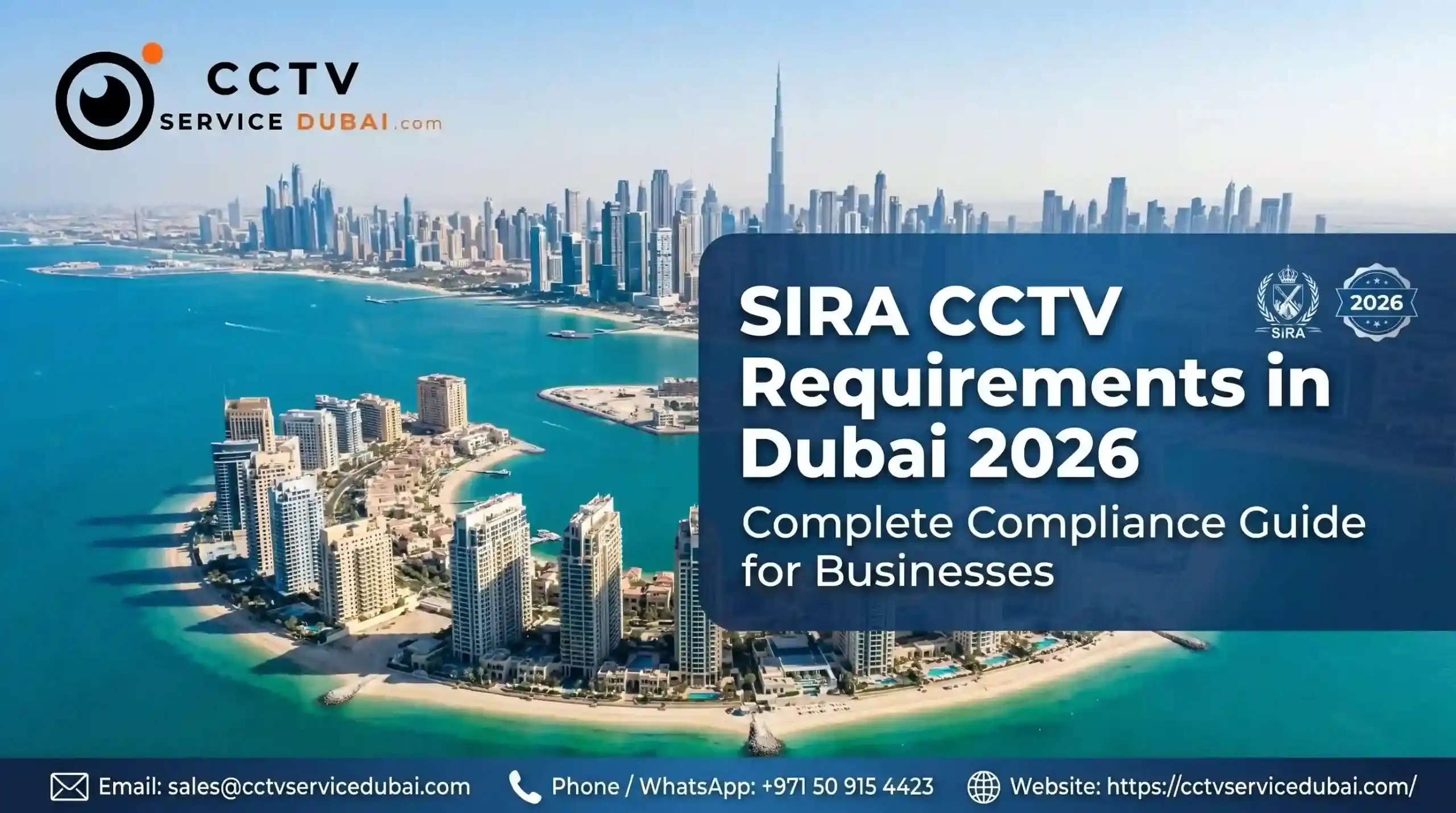 SIRA CCTV Requirements in Dubai 2026: Complete Compliance Guide for Businesses