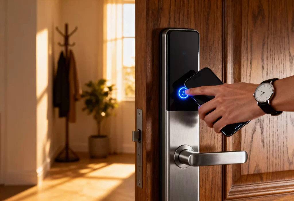 Smart Home Door Lock system - biometric access control system dubai